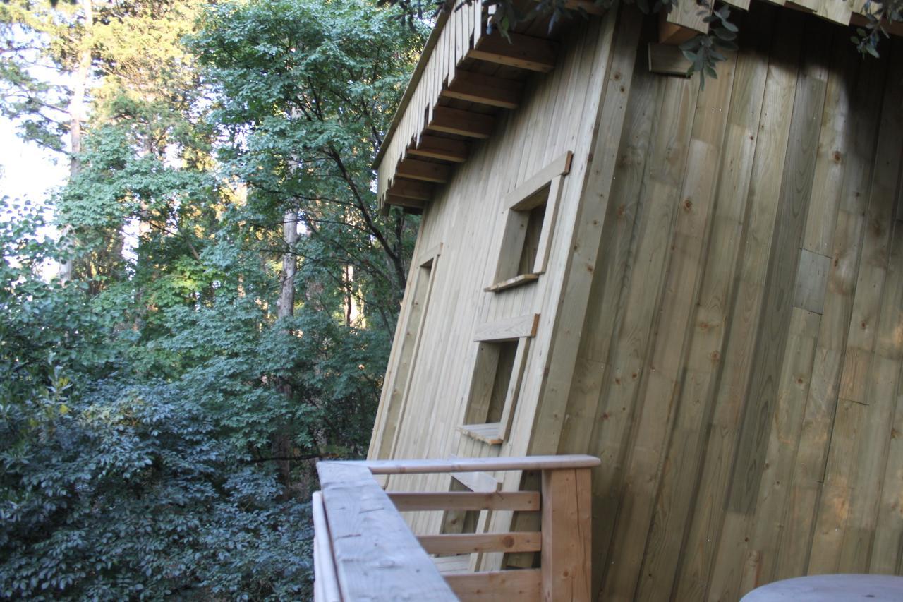 Les Cabanes Dans Les Bois Logis Hotel Villedubert Exteriör bild