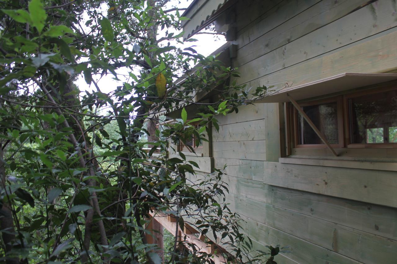 Les Cabanes Dans Les Bois Logis Hotel Villedubert Exteriör bild