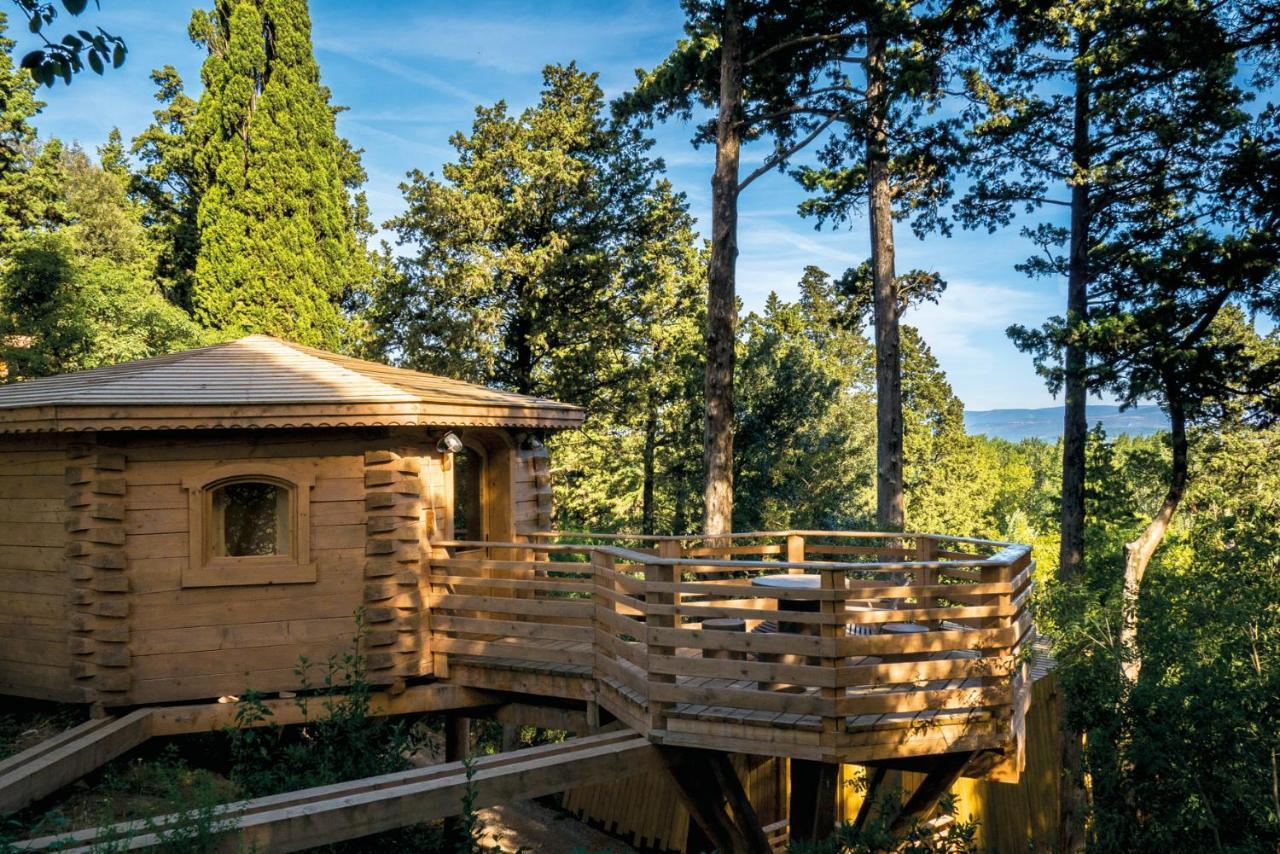 Les Cabanes Dans Les Bois Logis Hotel Villedubert Exteriör bild